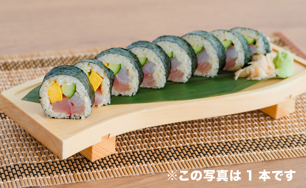 夏の巻き寿司 一本画像