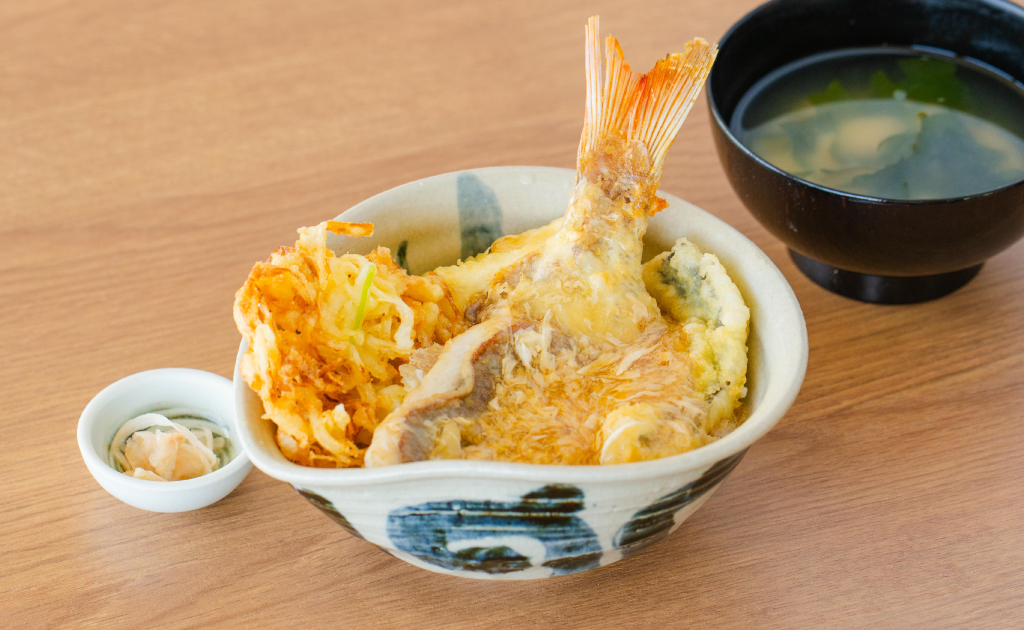 淡路島鱧・真鯛の天玉丼画像
