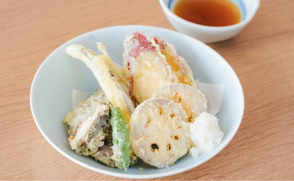 秋野菜の天ぷら画像