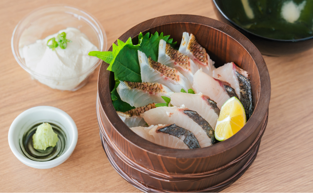 天然真鯛・サワラの炙り丼画像