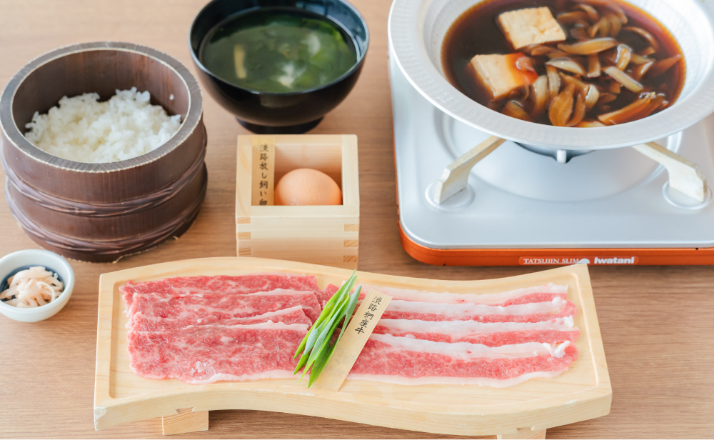 淡路椚座牛の和牛丼画像